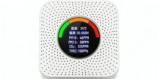 <i style='color:red'>室内四合一探测器</i> 温湿度/PM2.5/CO自动管控